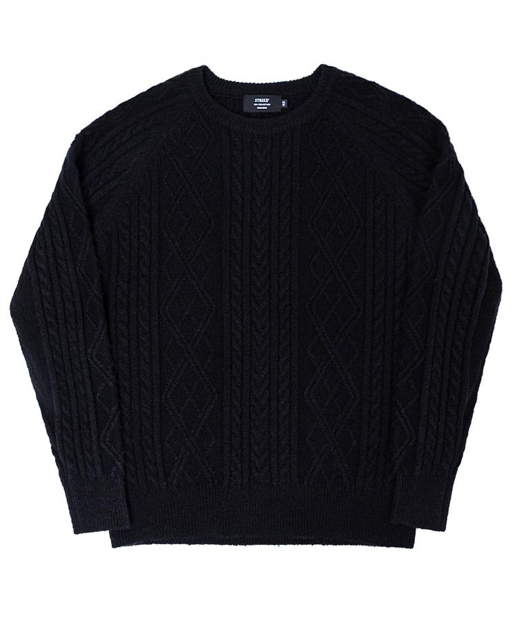 Seuteulaikeu Rope Stitch Knit Sweater (3 Colors)