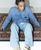 Magoodgan Hunter 5504 Canvas Oversized Grayish Blue Zip-Up Jacket