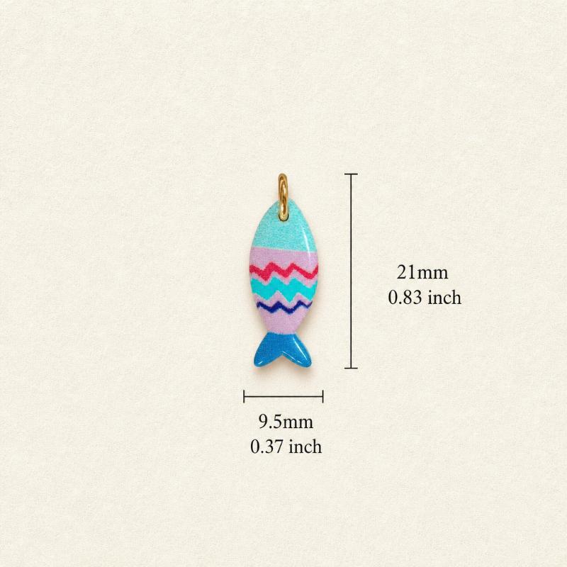 Kawaii Tropical Fish Charms Assorted Vivid Colors Pendants for DIY Earrings Bracelets Necklaces Kids Handcraft Jewelry Making