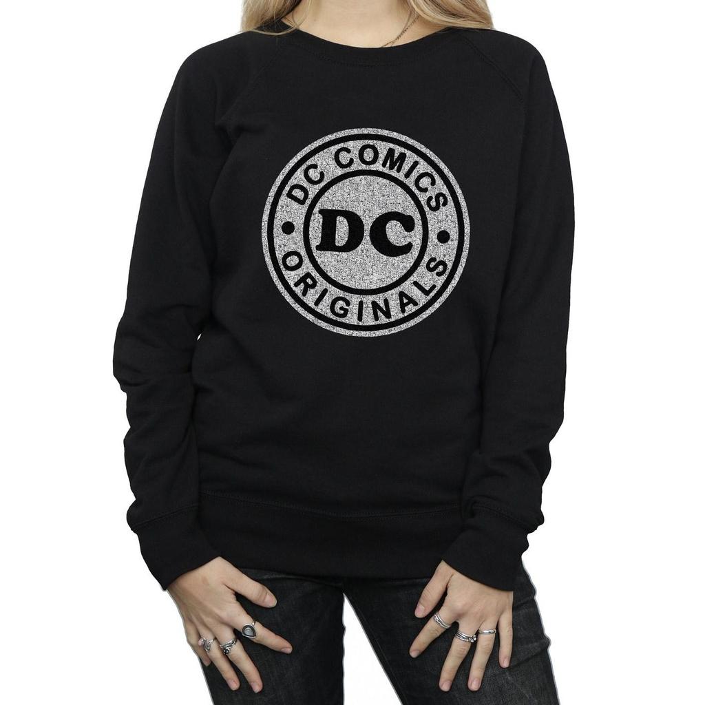 DC Comics Womens/Ladies DC Originals Crackle Logo Sweatshirt
