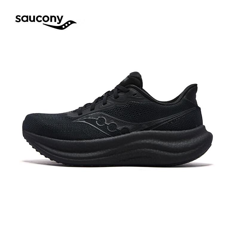 Saucony Triumph 23 Унисекс Амортизирующие Беговые Кроссовки EU 45 (US M 11) чёрный