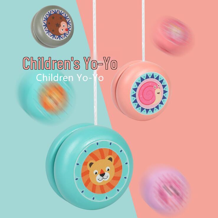 

Creative Cartoon Wooden Yo-yo Toy for Kids Lion Yo-yo