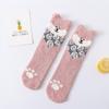 Three-dimensional Coral Fleece Socks Exquisitely Embroidered Puppy Cartoon Retro Winter Warm Home Cotton Socks