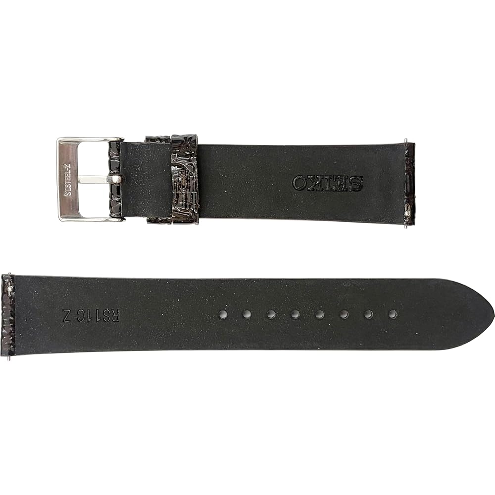 Seiko RS11C Men's Leather Watch Band 18mm 19mm 20mm Crocodile Pattern Smart Change Black Brown