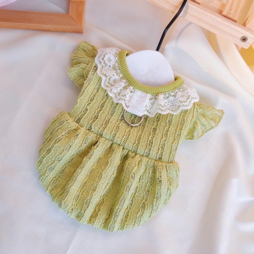 Comfortable Puppy Princess Dress Thin Breathable Pet Puff Skirt Fashion Pet Clothing  Daily Wear