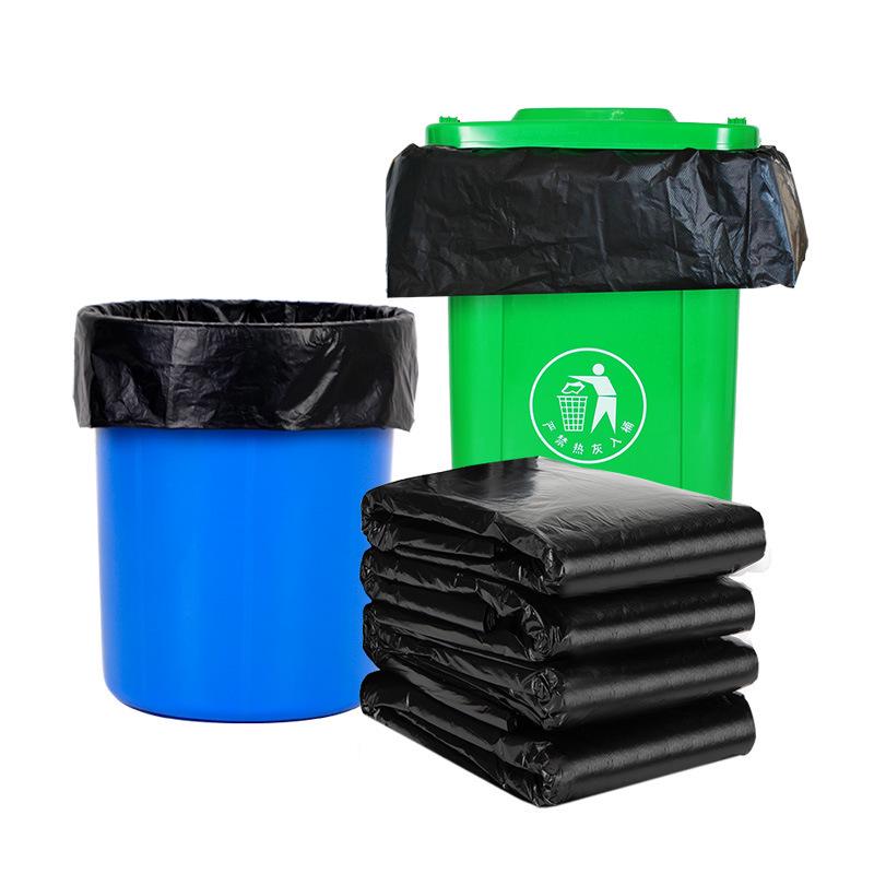Extra Große Verdickte Schwarze Müllsäcke für Gewerbe-, Hotel- und Haushaltsgebrauch