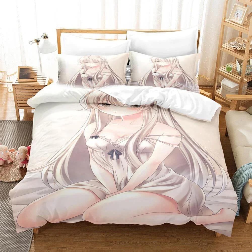 Anime Yosuga No Sora Kasugano Beding Set Soft Duvet Cover Bedrom Warm Comforter Covers Single Twin King Sized Dimensions Comfortable Quilt Cover Home