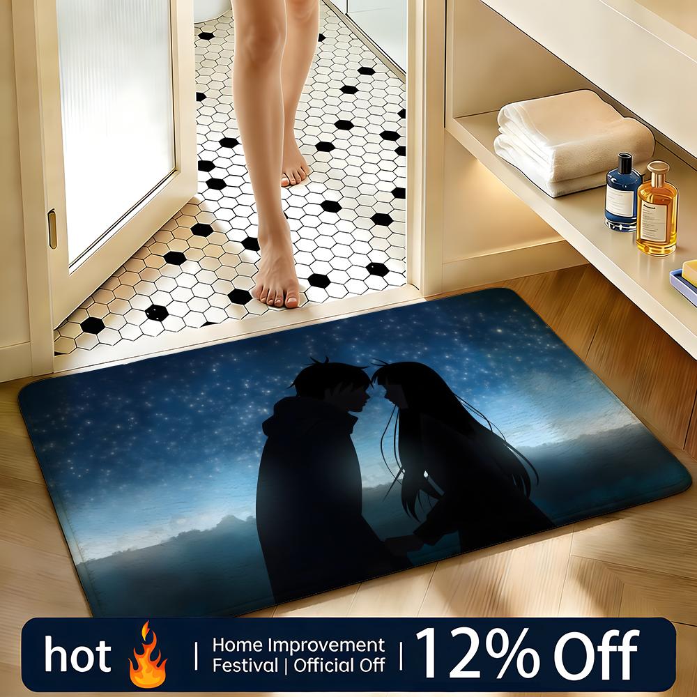 Soft Absorbent Non-Slip Rug Anime Kimi Ni Todoke Floor Mat Home Decor Doormat Bedroom Floor Mat Shower Carpet