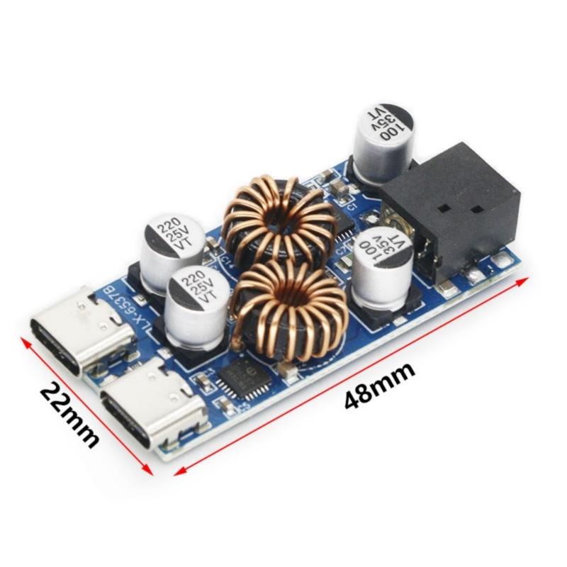 Highly power USB C Charging Module 30W Output Compatible PPS QC3 Auto Adjusting Voltages Compactly Size Thermal Management