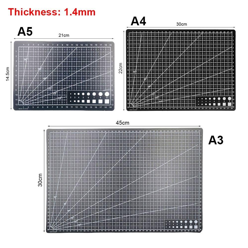 1 Adet A3 A4 A5 PVC Kesim Matı Kesim Tahtası Çalışma Tezgahı Patchwork Çift Taraflı Ped Dikiş Manuel DIY Gravür Deri El Sanatları Aleti