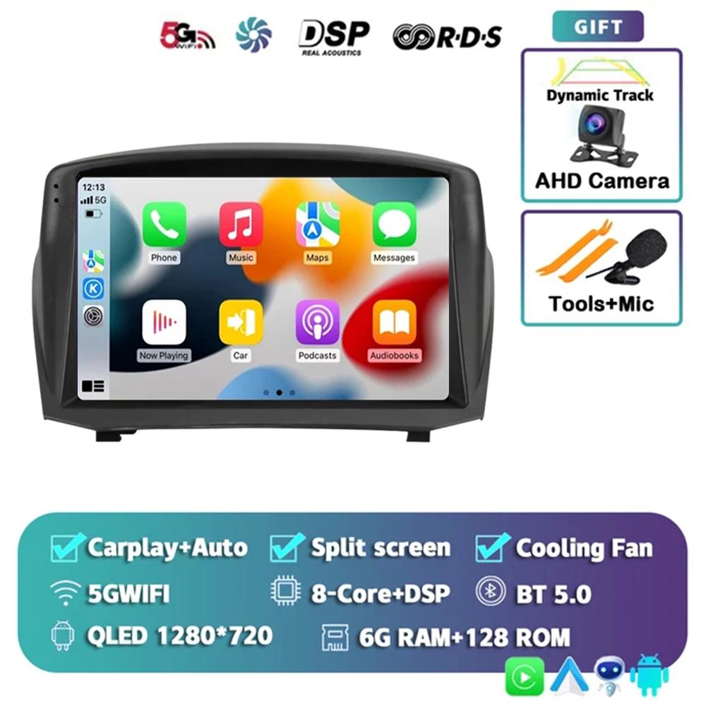 Android 14 Car For Ford Fiesta Mk 6 2009 - 2018 2 Din Navigation GPS Carplay Autoradio Stereo Multimedia Head Unit 5G LET WIFI