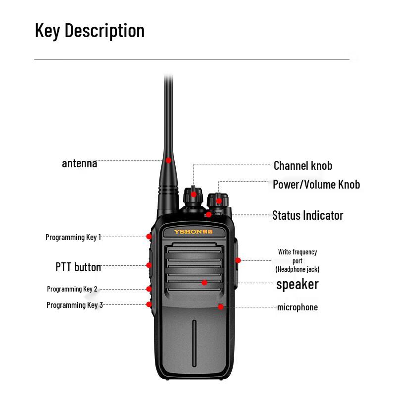 Yixin LS-V91 Professional Analog Walkie-Talkie (CN version)