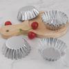 Zhongji 100-Pack Reusable Fluted Aluminum Egg Tart Molds