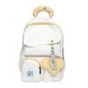 Handle Colorful Embroidered Design Color Blocked Student Backpack For Use Daily
