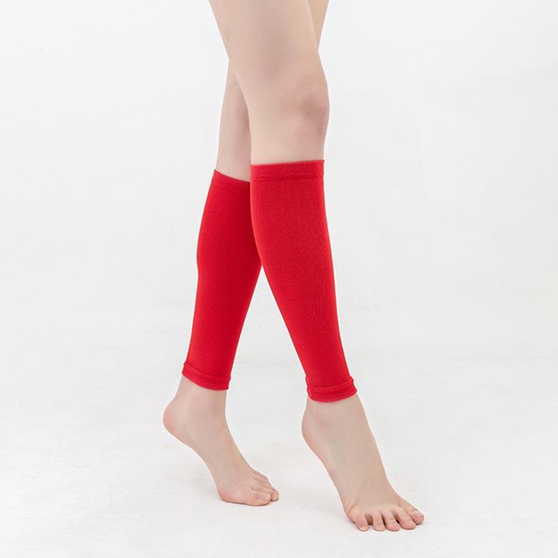 1Pair Sports Calf Support Sleeves Leg Footless Compression Socks for Splints Varicose Veins Lymphedema Running Cycling
