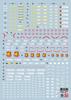 HG RG EG MG PG RE HiRM Robot MS Decals Decals for PG Gundam Fluorescent!! Detail-Up Water-Transfer (2 1/60 RX-178-2 Mk-II (Titans Version)) [Used]