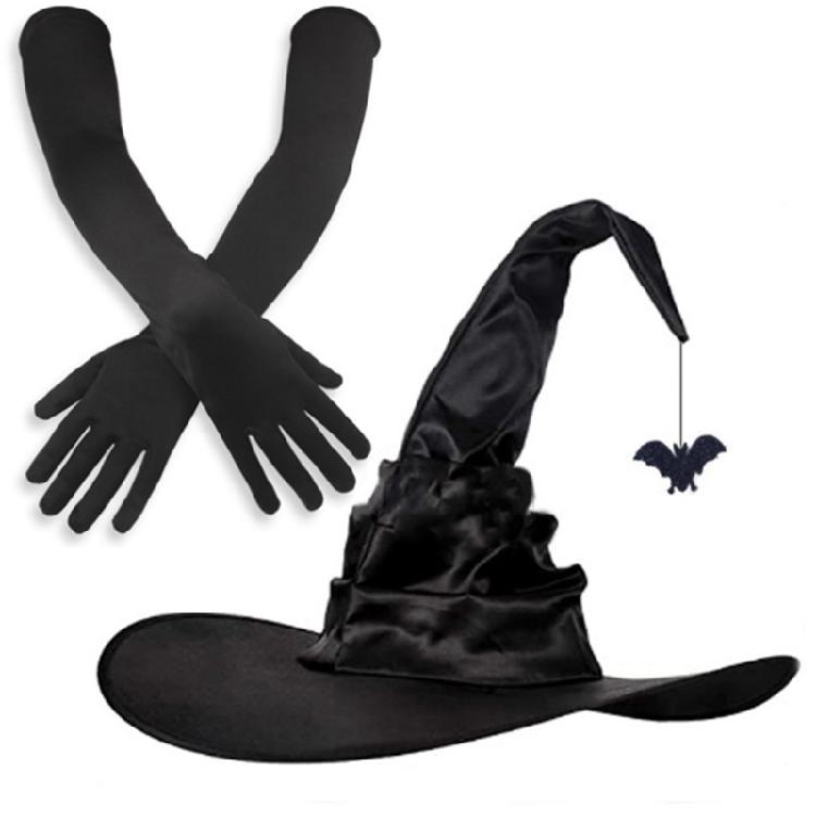 Vampires Halloween Hat Set Stage Performances Hat Multifunctional Witch Hat for Theme Parties and Stage Performances