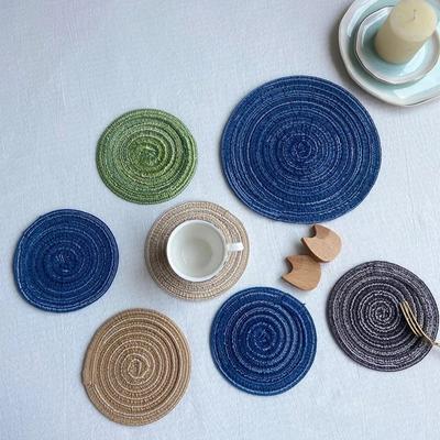 Best Coffee Coasters Round Heat Resistant Table Protectors Decorative Table Mats Nordic Style Woven Placemats Stain Resistant