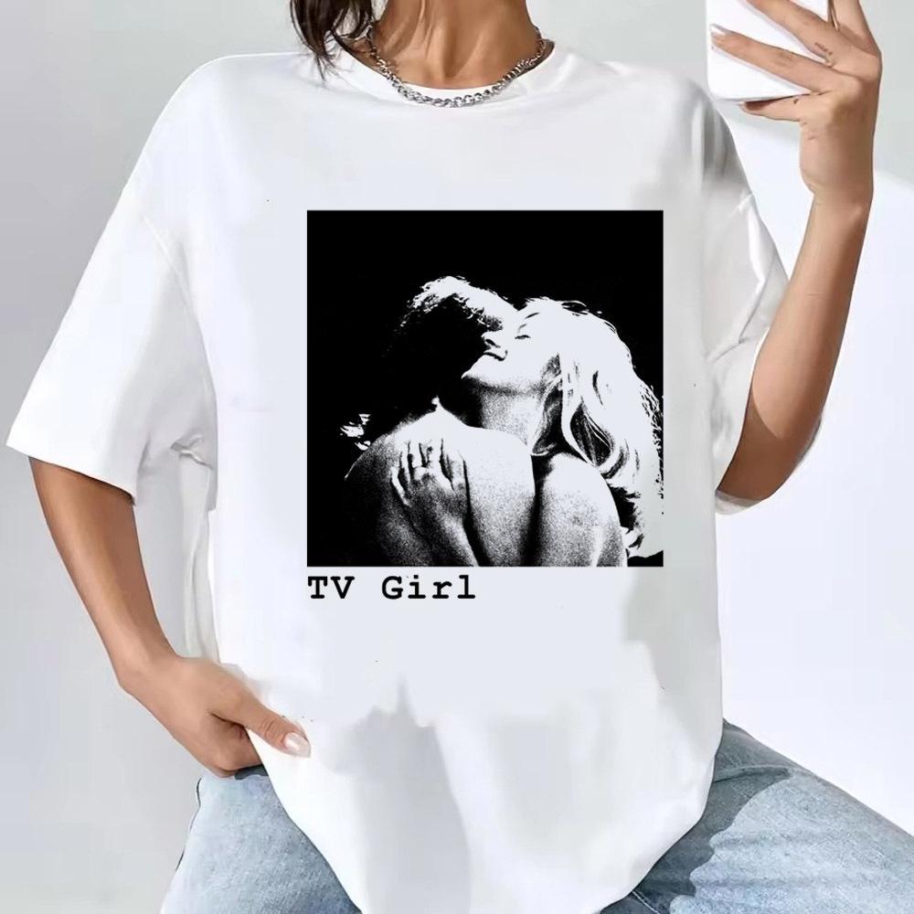 Tv Girl t shirt Women Pastel Graphic harajuku  Women streetwear hip hop t shirt Punk Women anime Colorful Retro