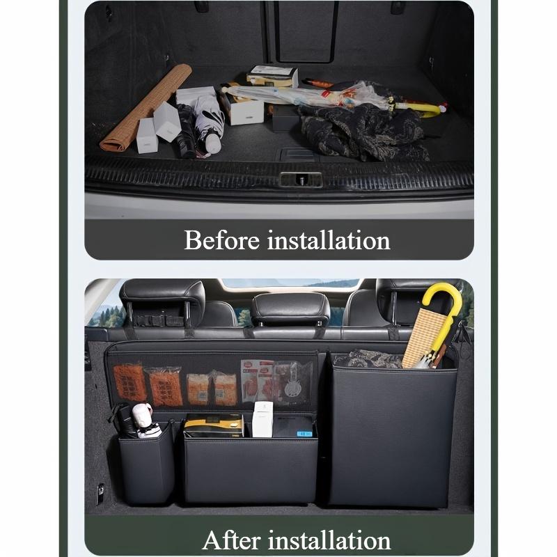 Car Trunk Organizer Back Hanging Storage Bag, Multi-Pocket Auto Rear Organizer for SUV Truck Van, Car Interior Additions