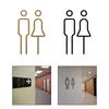 Male Female Toilet Sign Restroom Signage Bathroom Sign Decals Toilet Door Sign for Restaurant Parks Shopping Mall Office Hotel