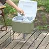 Camping Folding Coolers Stand Storage Box Bracket Metal Luggage Rack Portable Ices Box Holder for Outdoor Travel Cooking