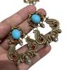 Wran Medieval Vintage Natural Tiger'S Eye Stone Stud Earrings Female, Retro Court Style Light Luxury Versatile Earrings