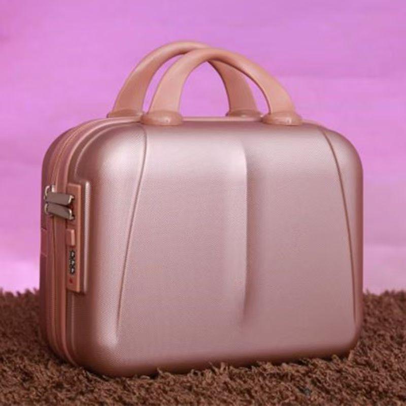 Compact 14" Carry-On & 16" Makeup Case with Lock – Ideal for Women Travelers