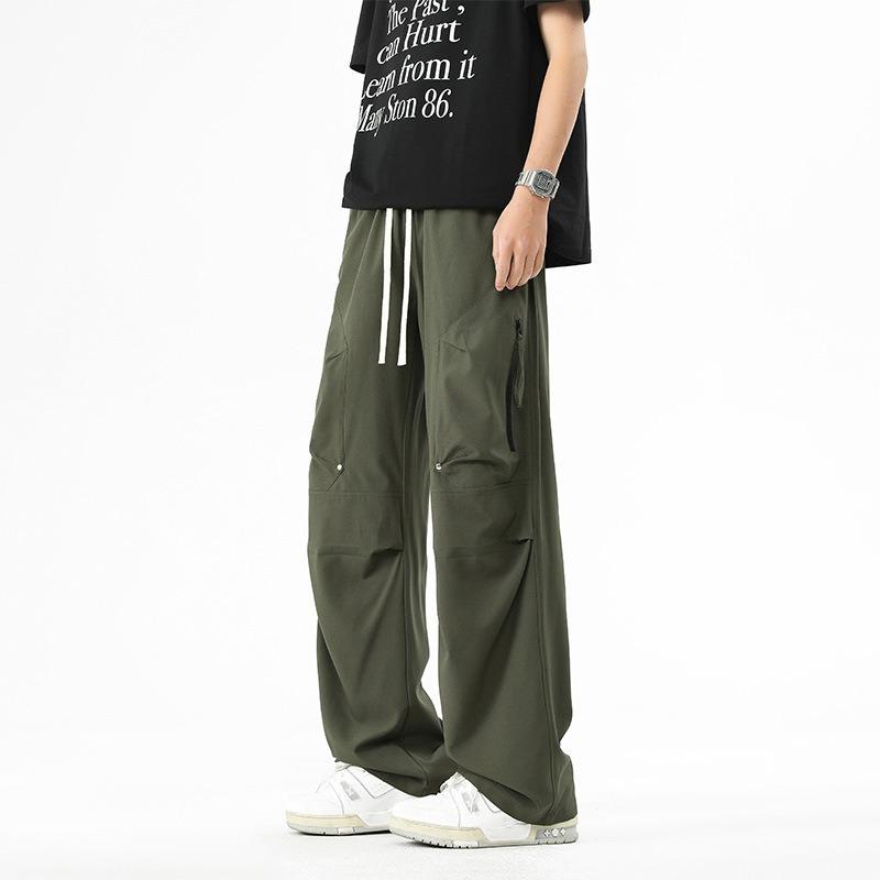 Men's and women's spring and autumn new tooling casual pants loose and versatile, thin and tall men's long pants