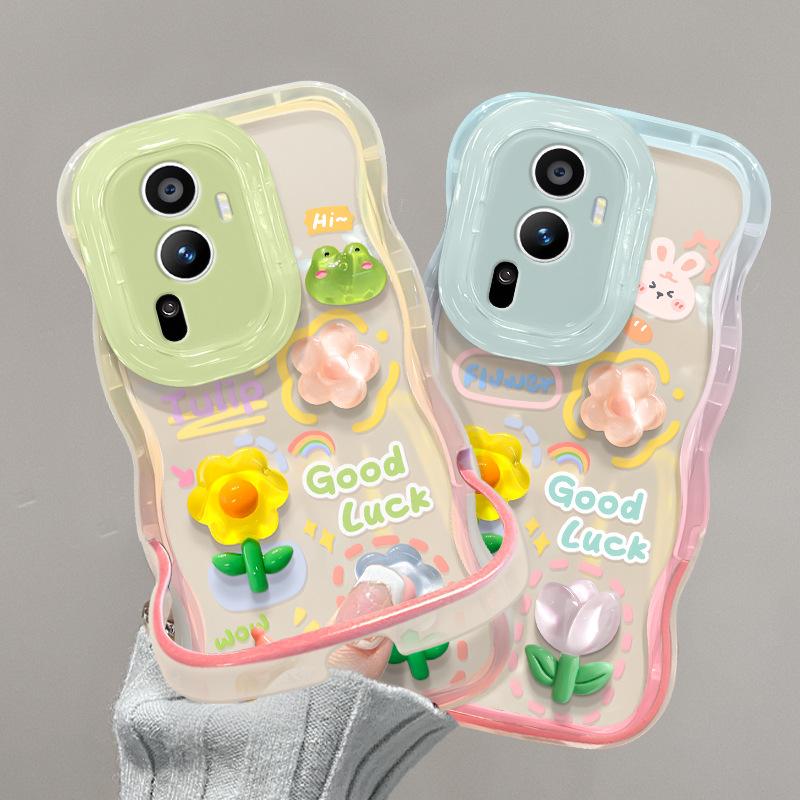 Applicable To Opporeno12 Mobile Phone Case Vivos18 Gradient Frog Doll Xiaomi 13 Silicone Invisible Double Stand
