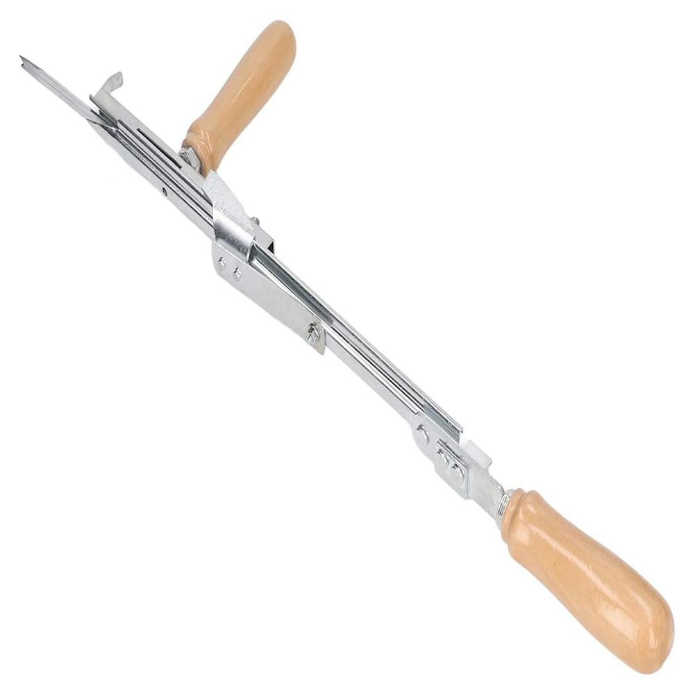 Stainless Steel Tufting Tool with Beech Wood Handle for Manual Rug Making Featuring Adjustable Speed for Detailed Craftwork