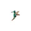 High-End Temperament Hummingbird Brooch Fashion Versatile Opal Bird Pin Cardigan Anti-Light Corsage For Men And Women