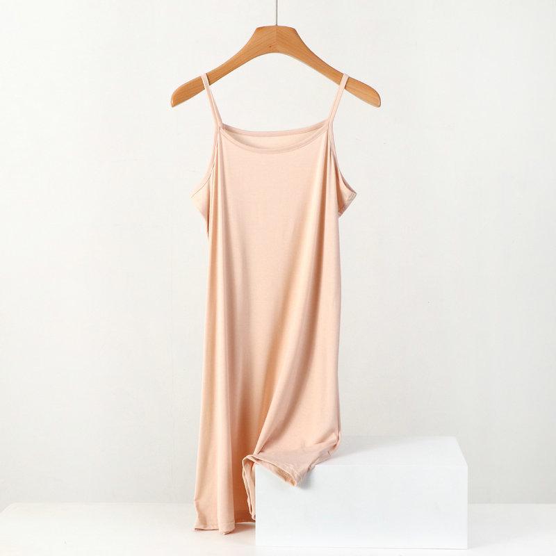 Bezrukávové modální midi šaty plus size - Jednobarevné ležérní tílko