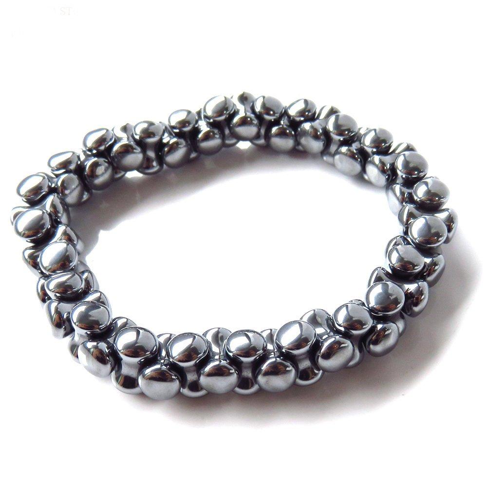 [GOLD STONE] Terahertz Ore Bone Cut Bracelet, Ice-Melting Power Stone