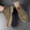 Autumn Men Boots Quality Leather Mens Casual Shoes High-top Thick-soled Male Boots British Style Men Moccasins Botas Para Hombre