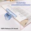 Plastic Bookmark Holder Transparent Anti Page Flipping Holder Gravity Book Clip  School Office