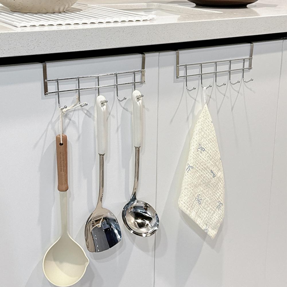 Door Hook Clothes Towel Hanger Strong Load-bearing Easy Installation Stainless Steel Heavy-Duty Hanger Hook Organizer