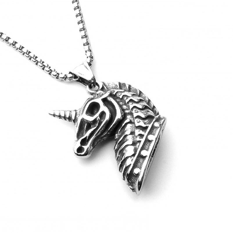 Hip-Hop Zodiac Year of the Snake Pendant: Cobra King Necklace for Men & Women - Stainless Steel Animal Jewelry