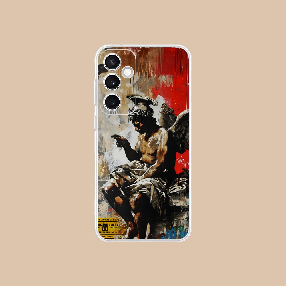 Graffiti Art Clear Mobile Phone Case for Samsung Galaxy S25 S24 S23 S22 S21Plus FE Ultra Colorful Cover Galaxy S22 Ultra 5G