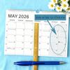 New Jan. 2026 - Jun. 2027 2026 Calendar with Hook Holidays Marked Wall Calendar Thick Paper Colorful Hanging Calendar Office