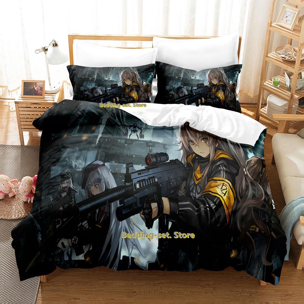 Girls Frontline Bedding Set Single Twin Full Queen King Size Bed Set Adult Kid Bedroom Duvetcover Sets Anime Parure De Lit Bed