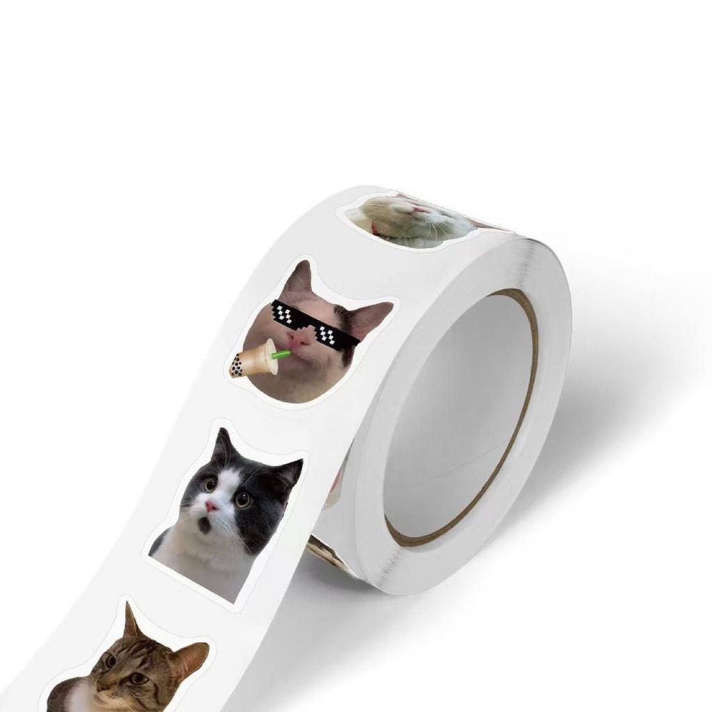 500 stk Tegneserie Meme Katt Klistremerker For Skole Belønningsklistremerker Klasseromsdekorasjon Oppmuntringsklistremerke For Elev Lærer