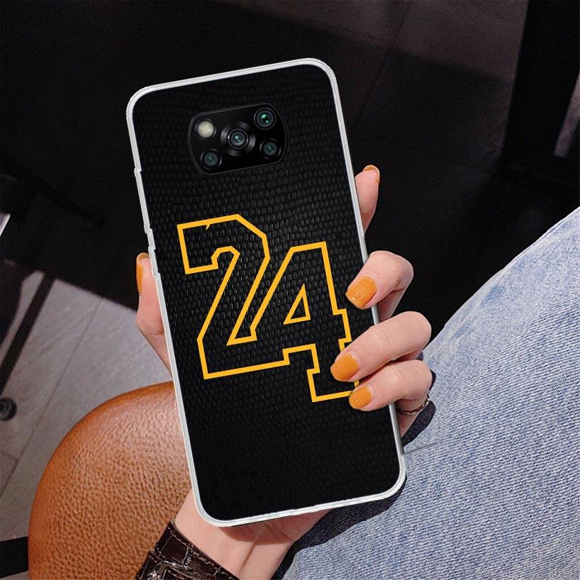 Basketball 23 24 8 Number Phnoe Case for Xiaomi Poco X5 X6 X7 Pro X4 Gt F7 Ultra M8 M7 Redmi 15C 15 13C 13 12C 12 Unique Cover C