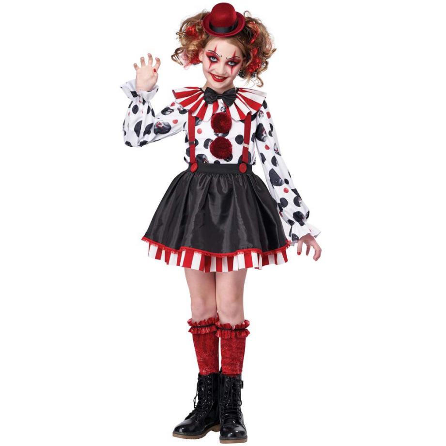 Adult Variety Clown Costumes Halloween Stage Show Vampire Skull Female Costumes Easter