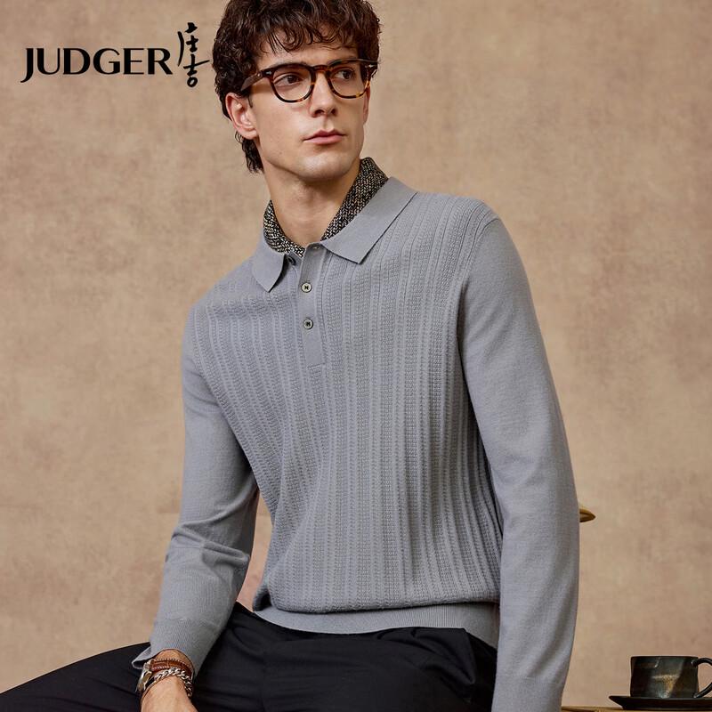 

Judger Men s Wool Blend Polo Collar Knit Sweater (2025 A/W) L
