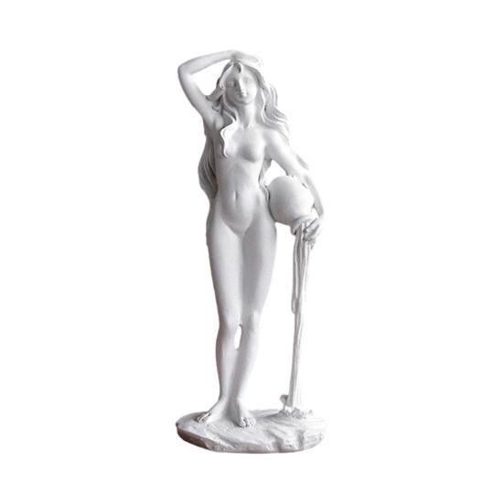 Venus Goddess Sculpture Matte White Resin Venus Figurine European Style D