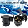 13 To 7 Pin Plug Socket Waterproof Truck Towing Electric Adapter For European Standard Trailer Converter Tow Accessorie