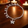 Sweet Beaded Bracelet Zinc Zinc Alloy Simple Bracelet Bangle Butterfly Pendant Bracelet  Daily