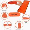AQTAQ 2 Pieces Bibi Bag Blanket Emergency Survival Sleeping Bag Emergency Blanket Survival Equipment First Aid Rescue Blanket Heat Resistant Cold
