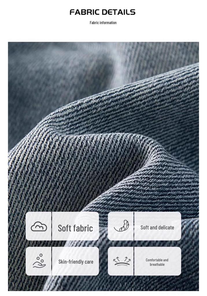 Trendige Koreanische Jeans für Kinder - Lässige Sportliche Straight-Leg Hosen für Teenager für Frühling/Herbst